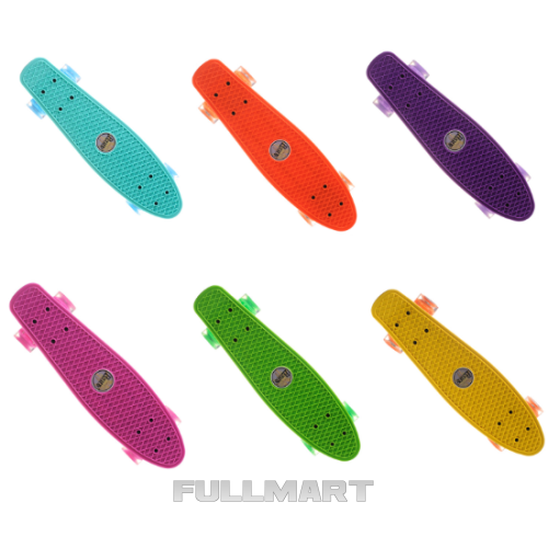 Скейт пенні борд Penny Board P23 з колесами, що світяться